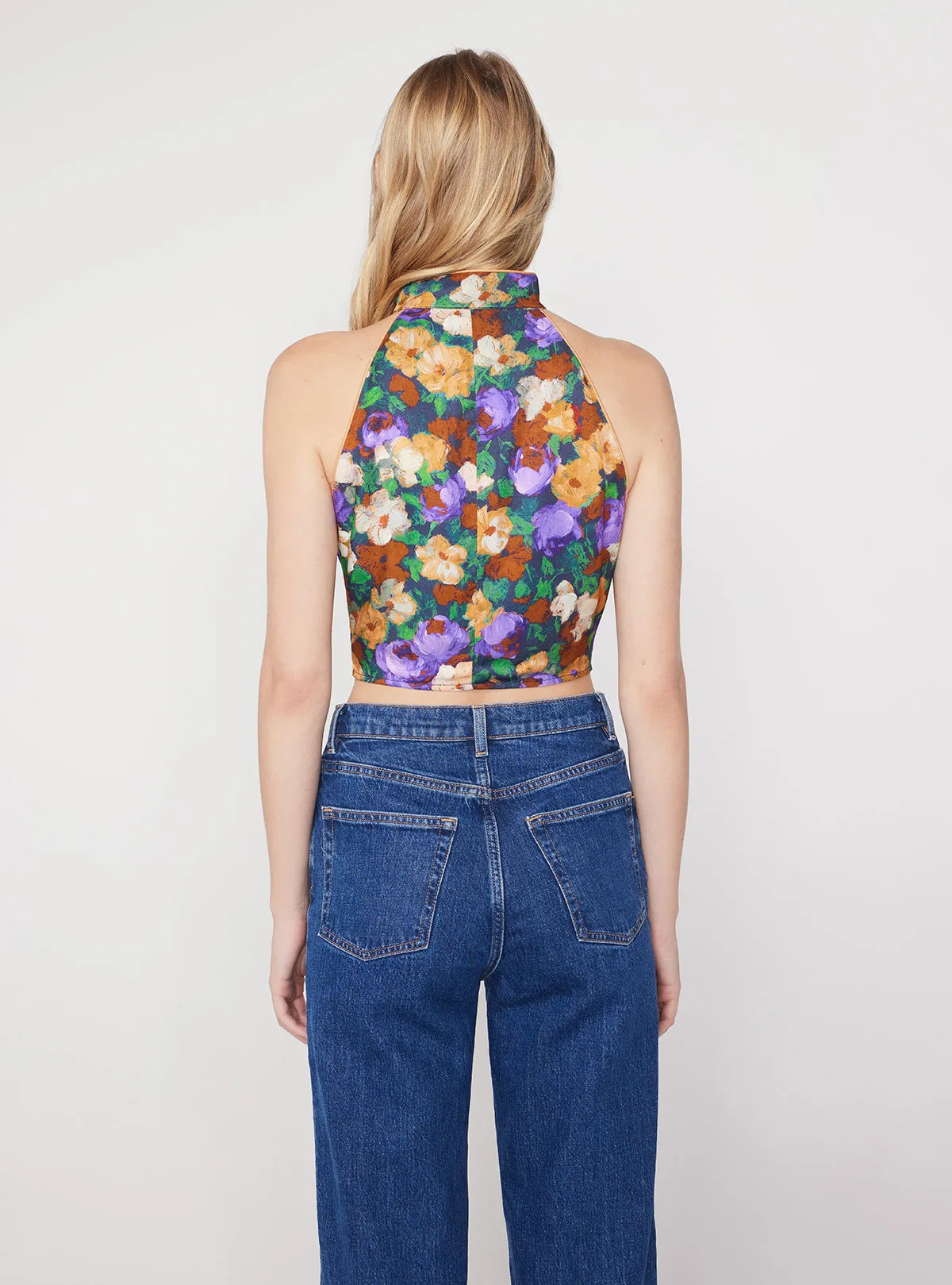 Catriona Iris Impressionist Floral Top