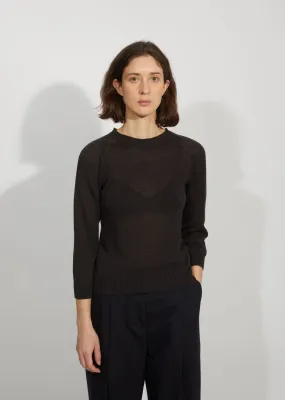 Linen & Cotton Longsleeve Crewneck