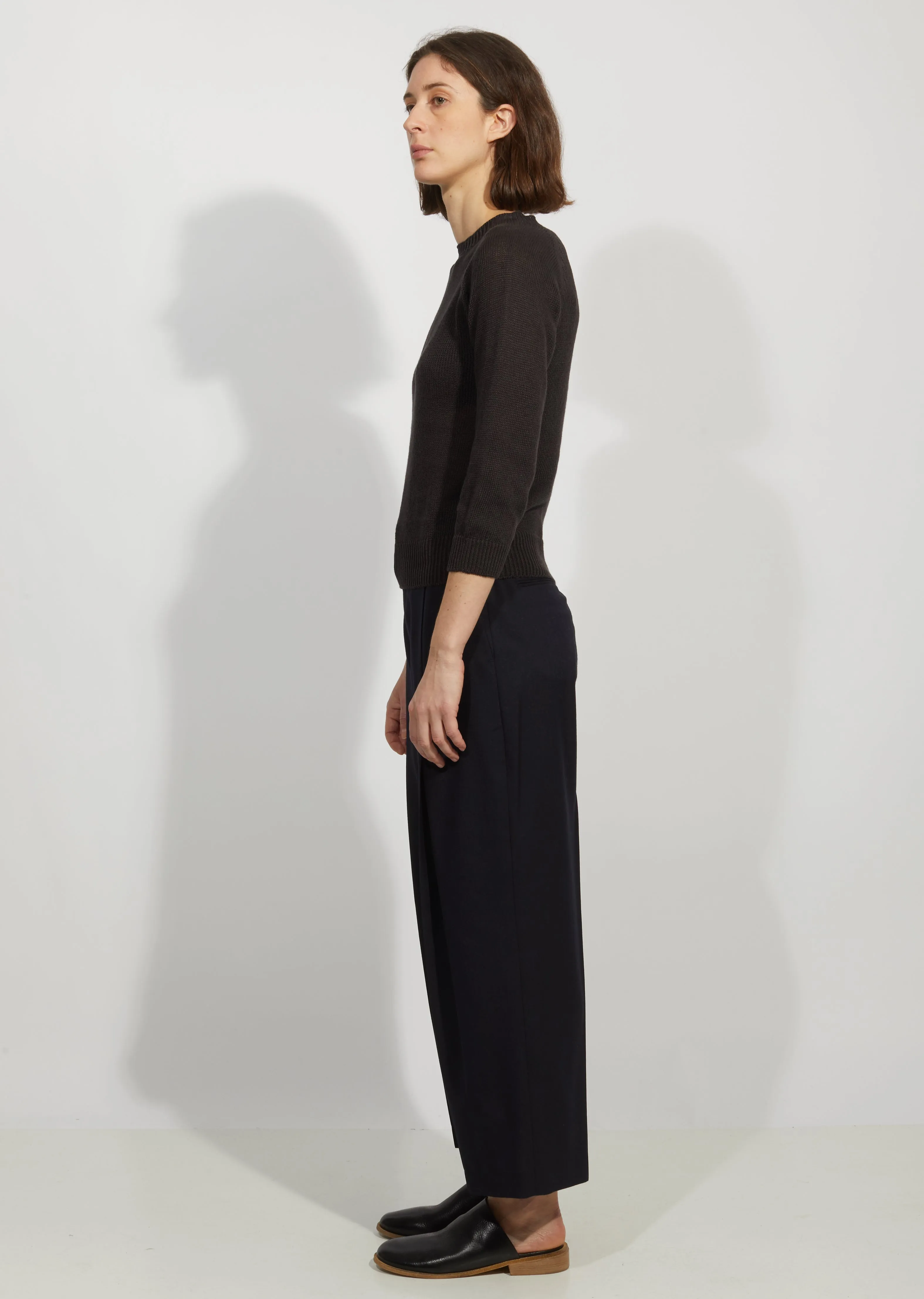 Linen & Cotton Longsleeve Crewneck