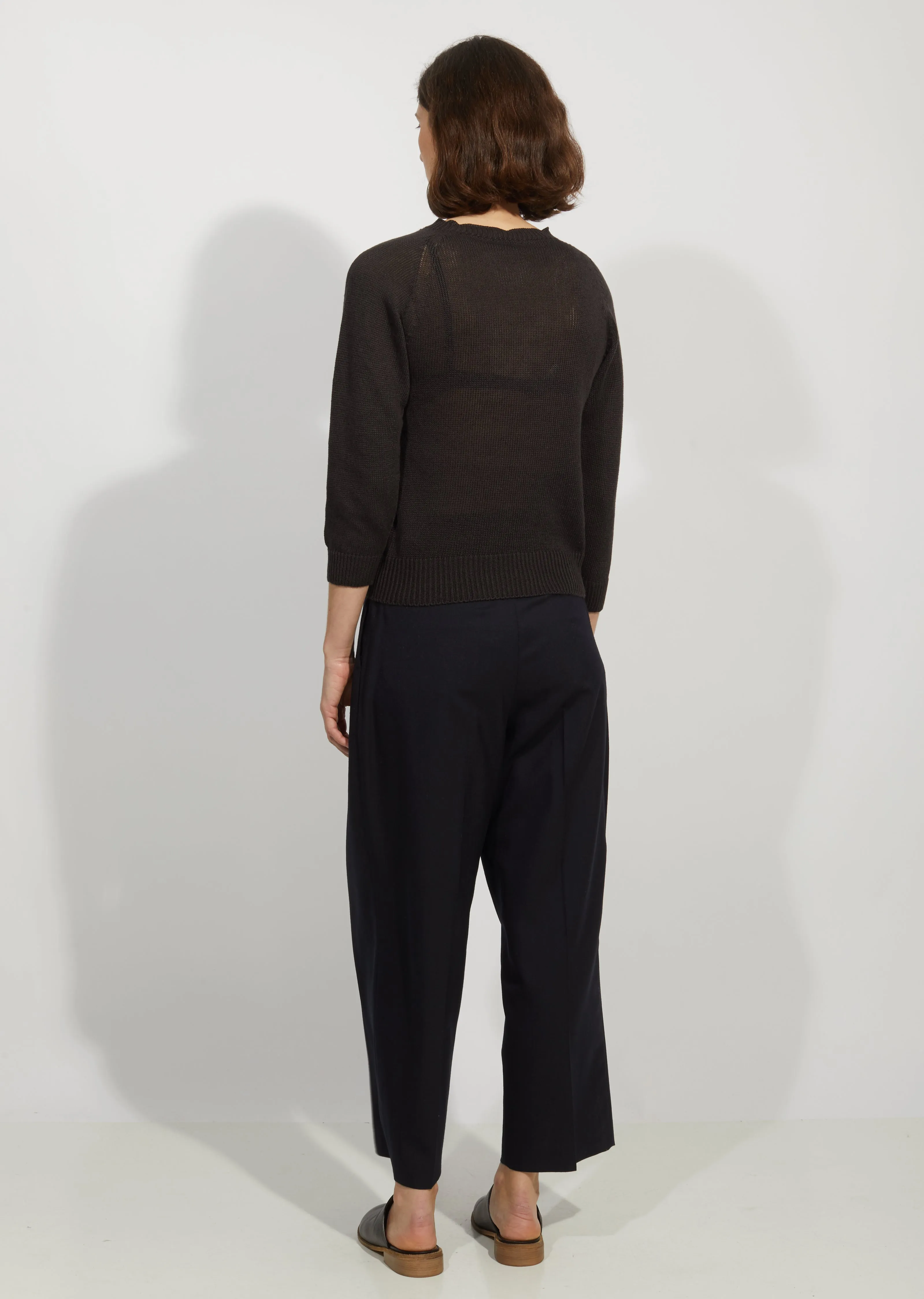 Linen & Cotton Longsleeve Crewneck
