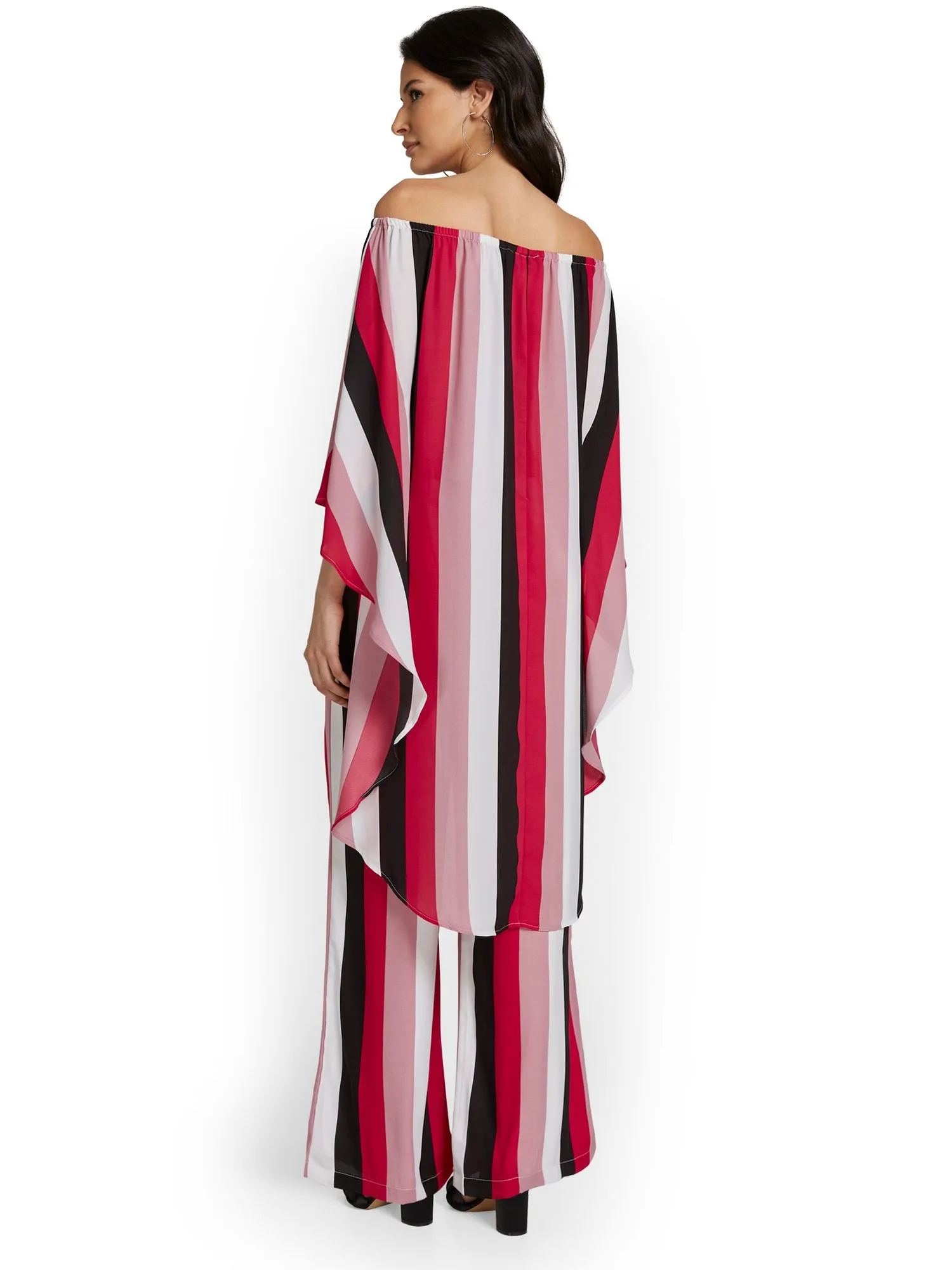 Striped Maxi Caftan Top